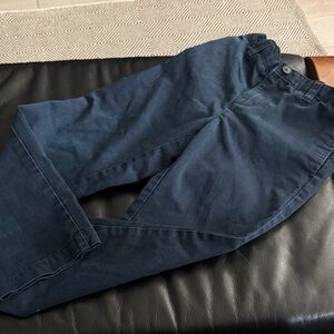 Lands' End Classic Fit Navy Blue Chinos